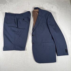 Di Stefano Italy 2 Piece Suit Men Size US 38R 100% Wool Pants 39 x 27 Made Italy
